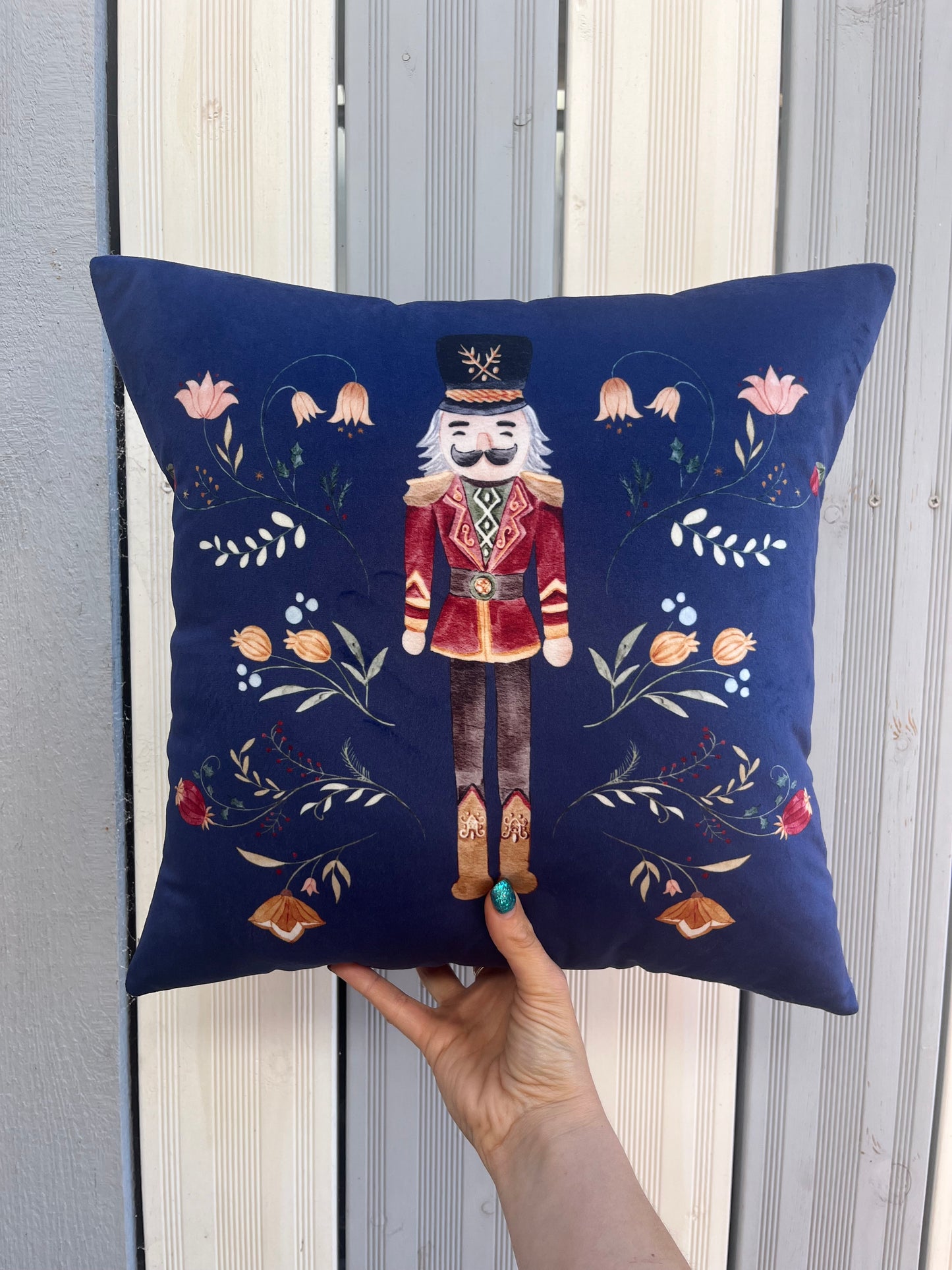 Nutcracker Velvet Cushion