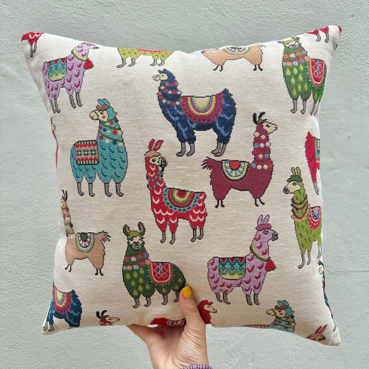 Llama Tapestry Style Cushion
