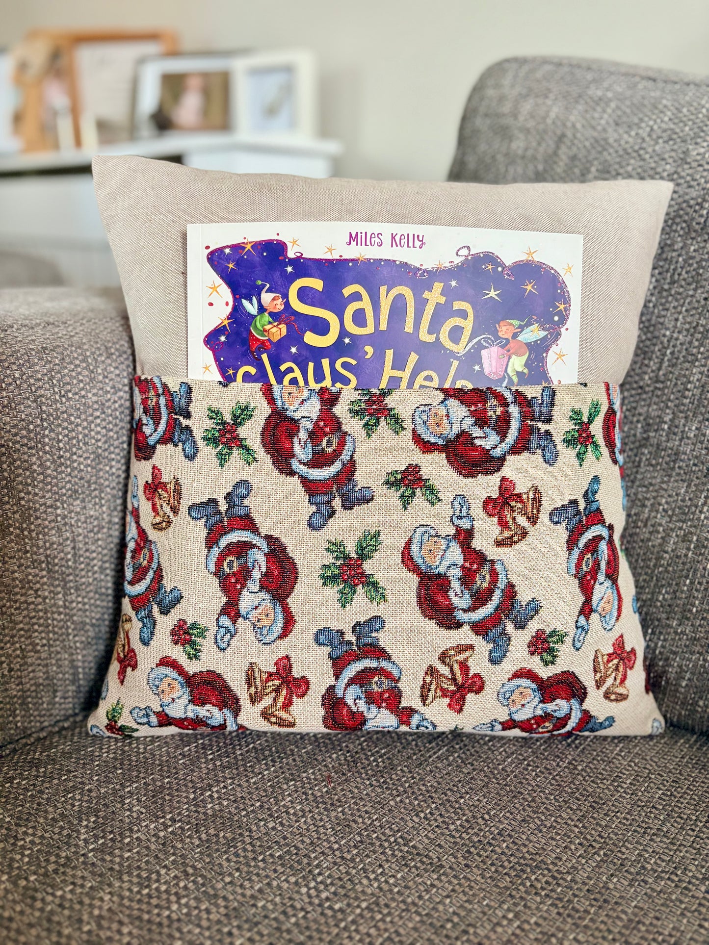 Santa Reading Cushion