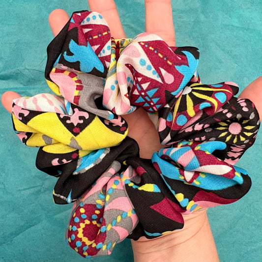 Black Multi Scrunchie