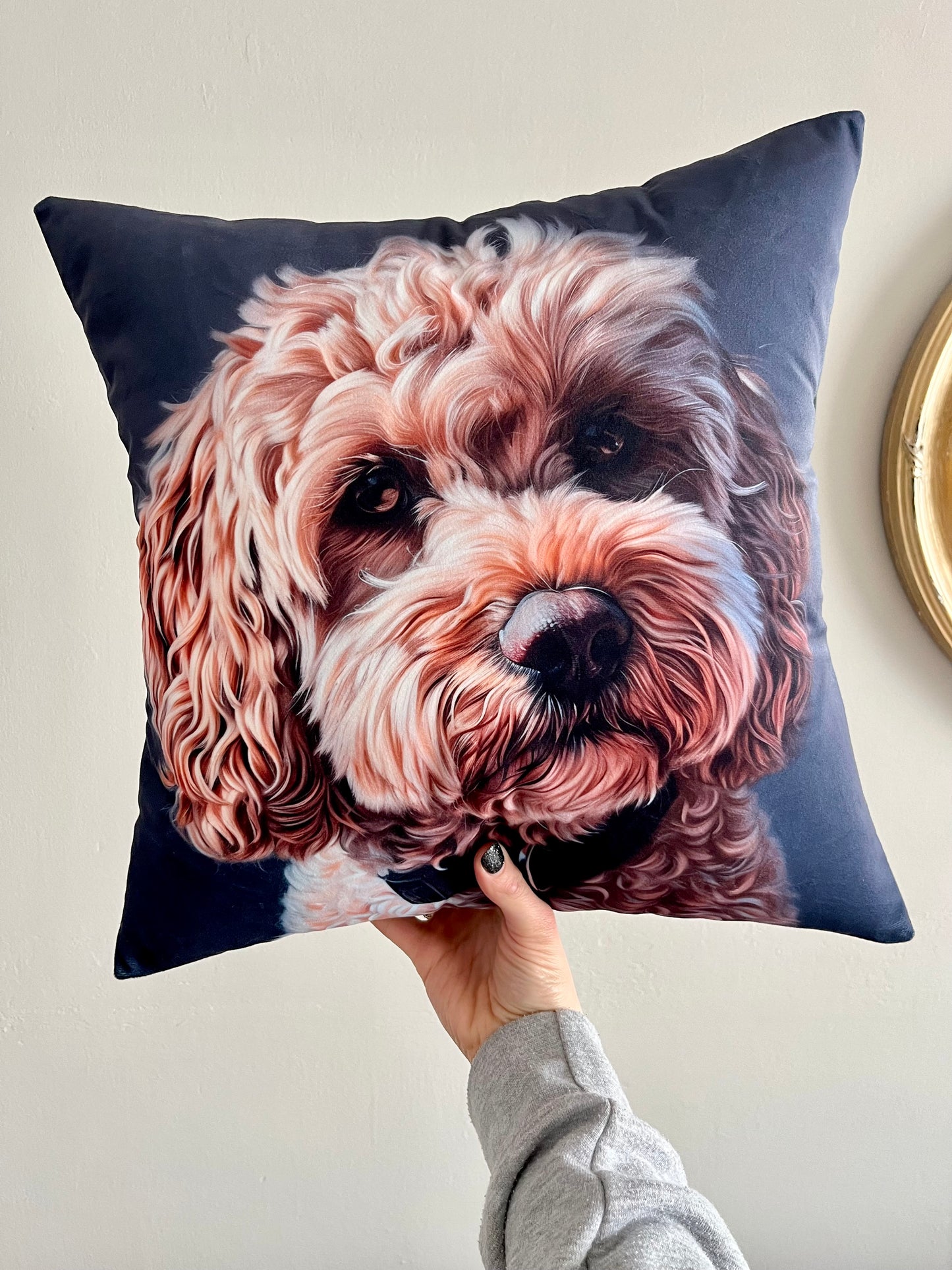 Cockapoo Velvet Cushion