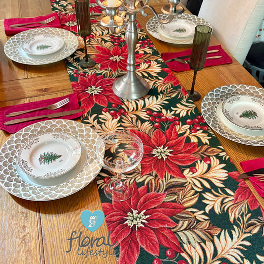 Poinsettia Table Runner