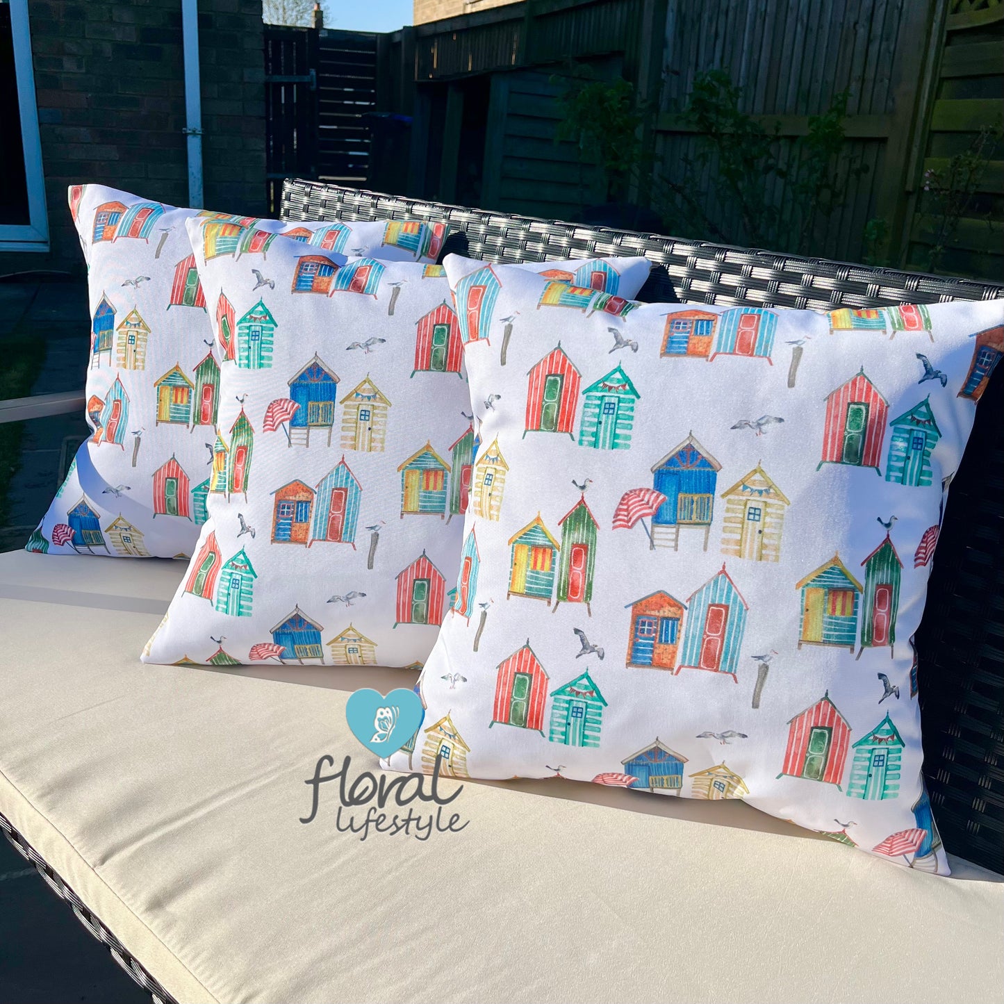 Outdoor cushion - Beach Hut