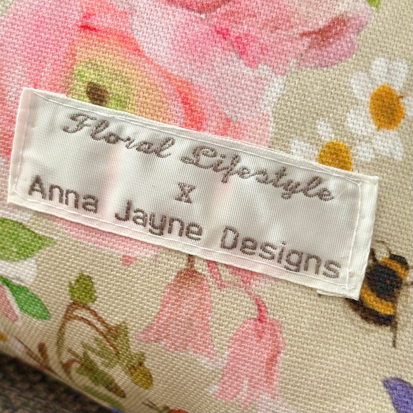 'Homegrown' - Floral and Wildlife Cushion *PRE ORDER*