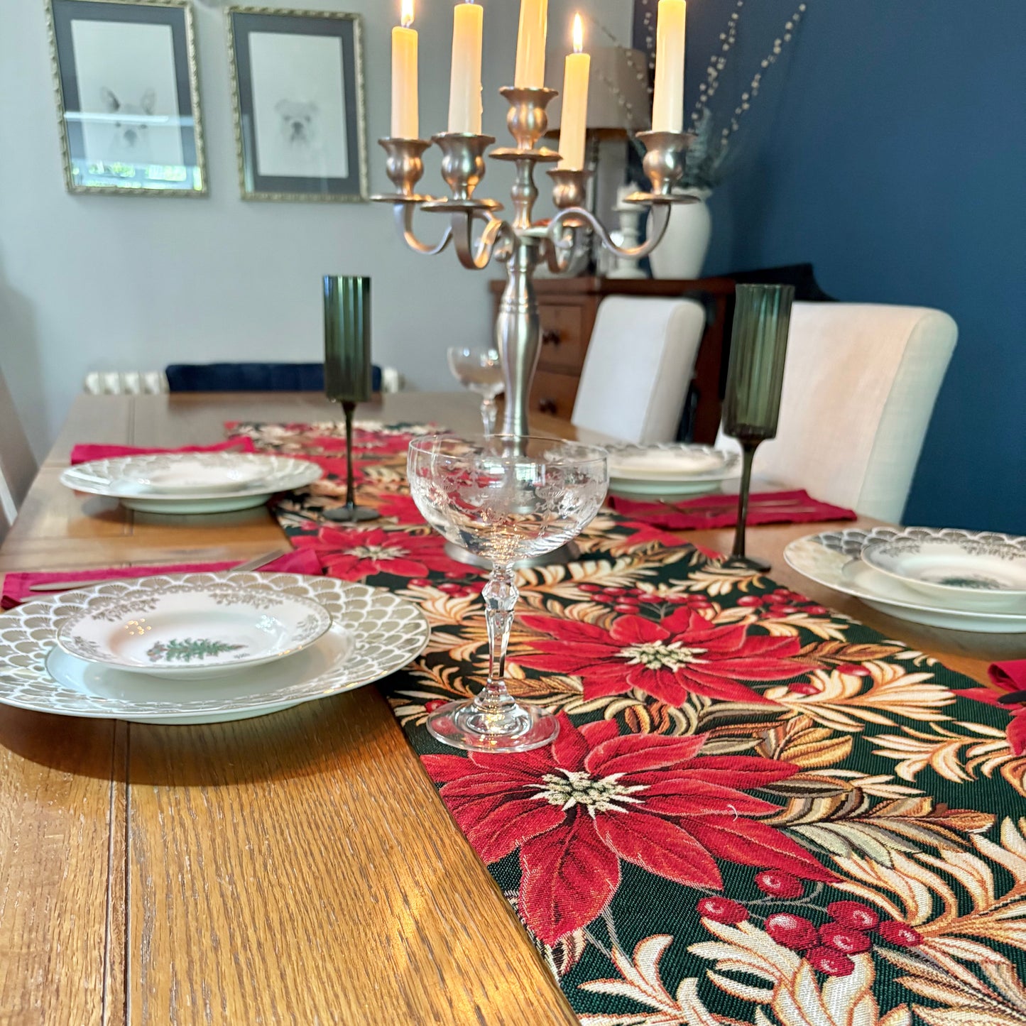 Poinsettia Table Runner