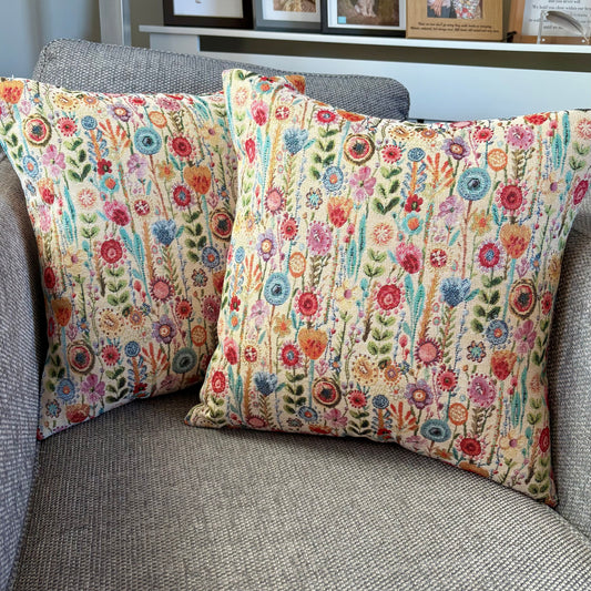 Light Floral Cushion
