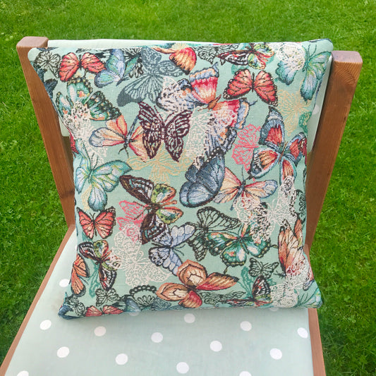 Butterfly Tapestry Style Cushion