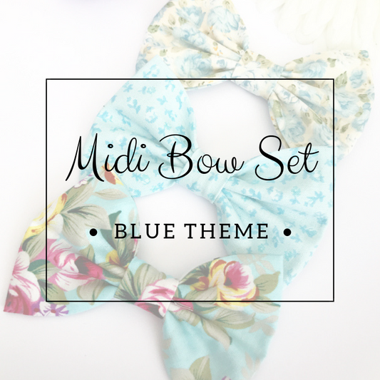 Midi bow set - Lucky dip - Blue Theme