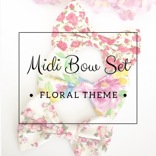 Midi bow set - Lucky dip - Floral Theme
