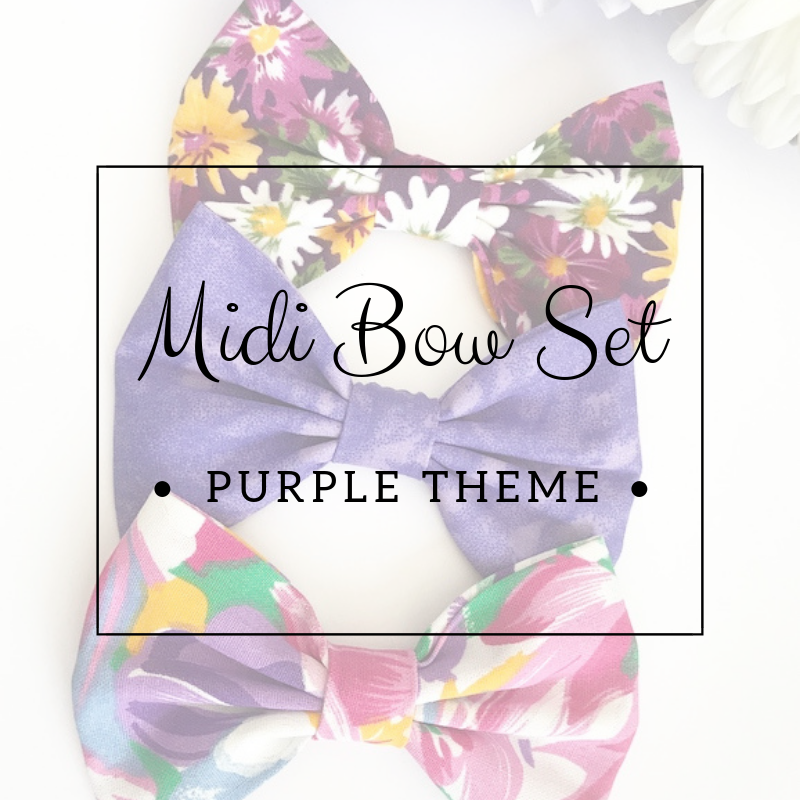 Midi bow set - Lucky dip - Purple Theme