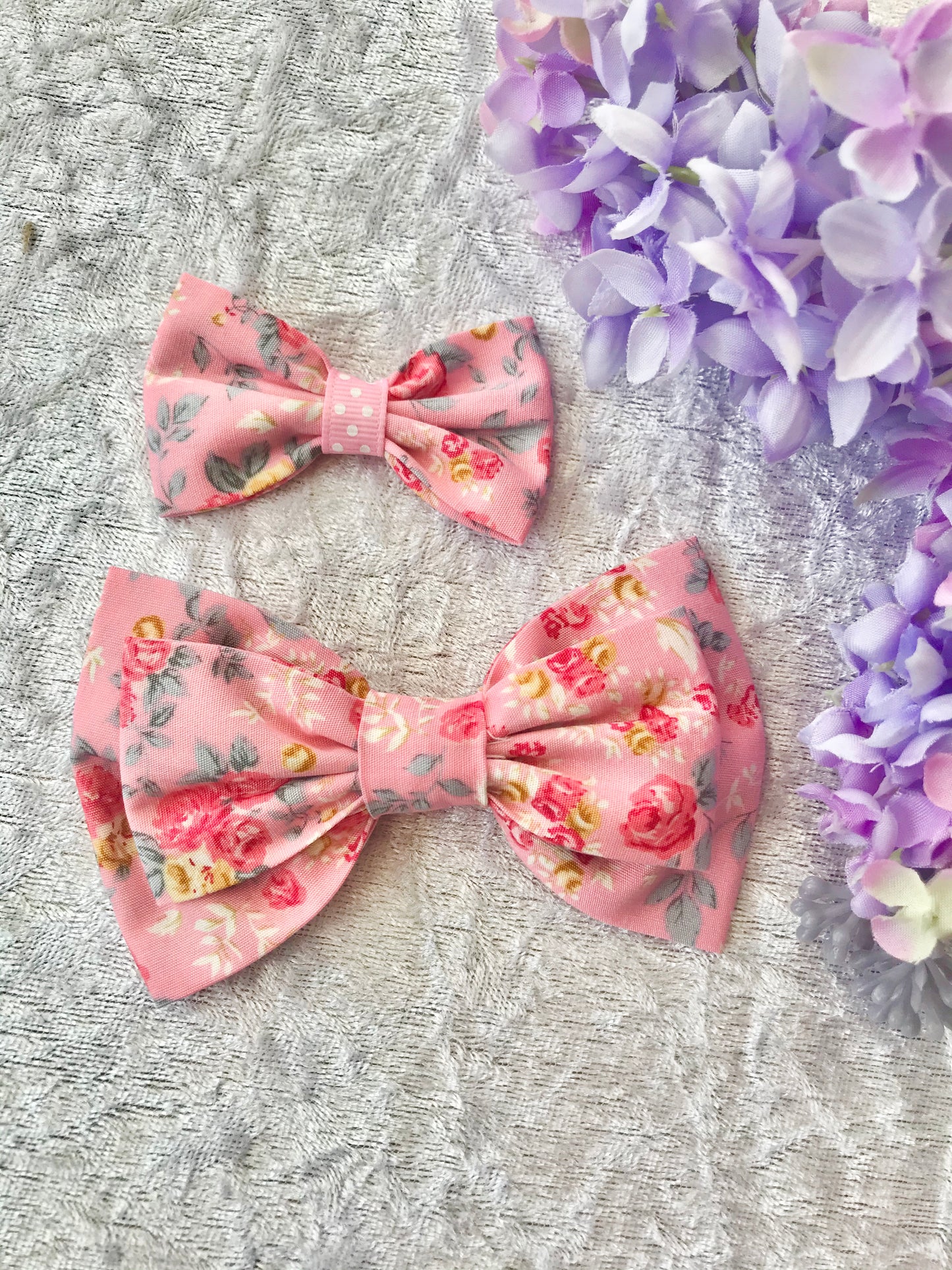 Mother and Daughter / Two sisters bow set - Isabella