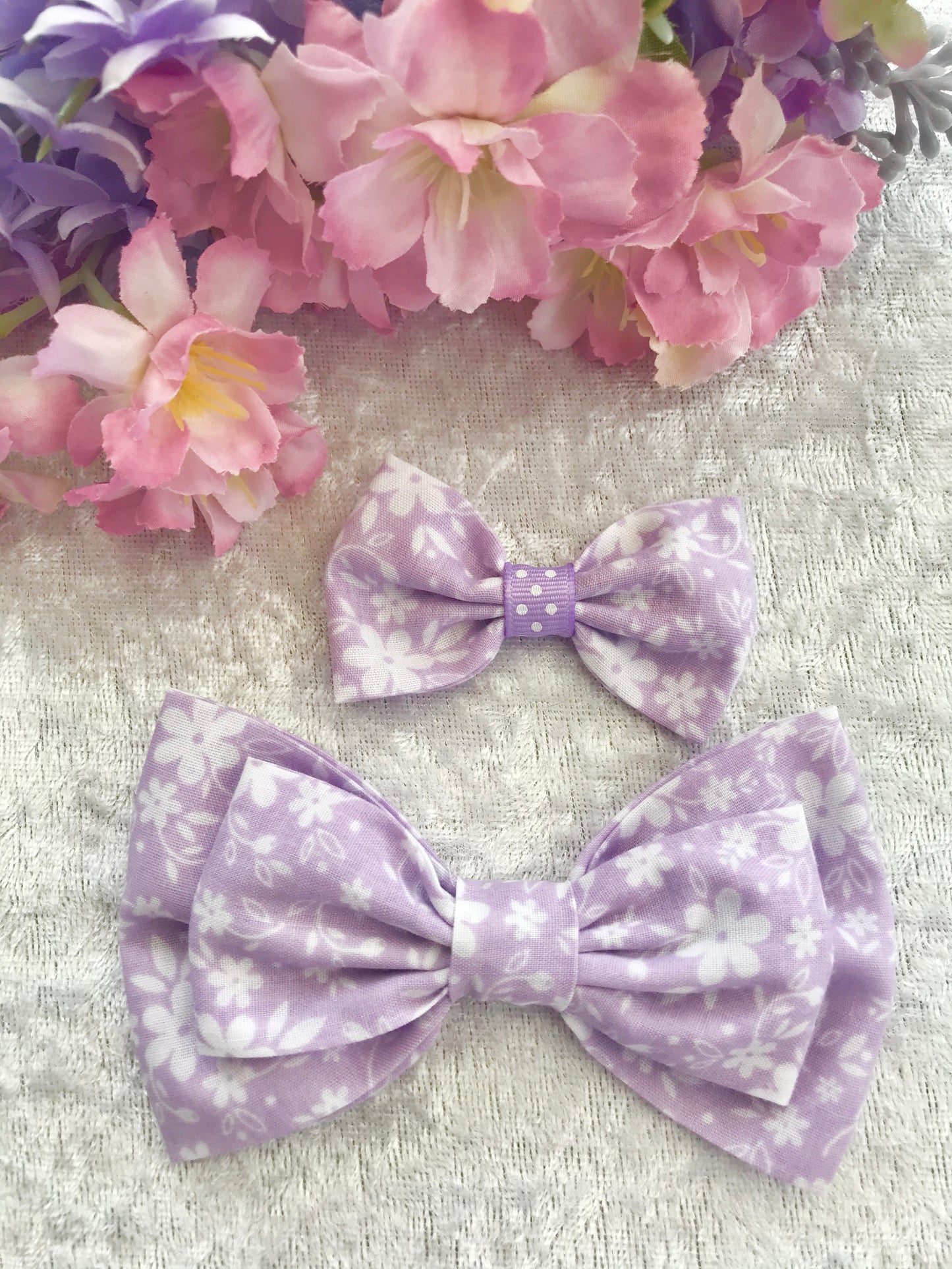 Mother and Daughter / Two sisters bow set - Alicia