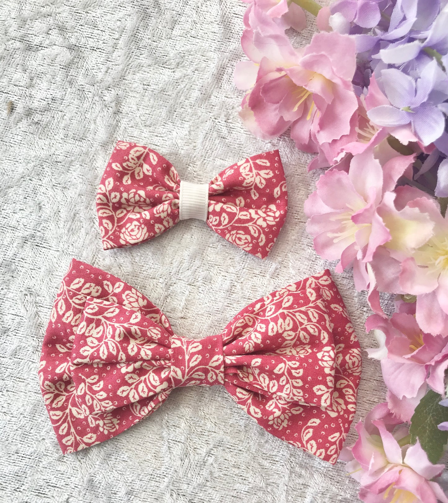 Mother and Daughter / Two sisters bow set - Amelia