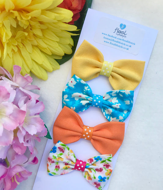 Small Hair Bows set - Carnival 2