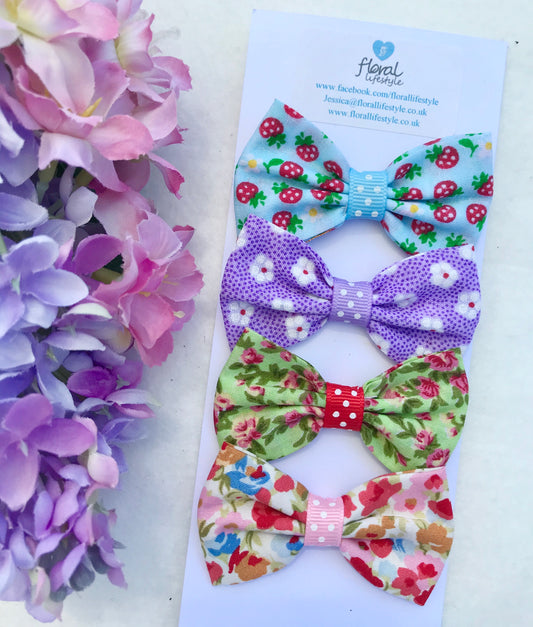 Small Hair Bows set - Time to Party 2