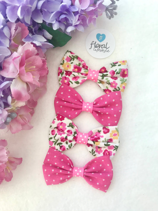 Small Hair Bows set - ONE